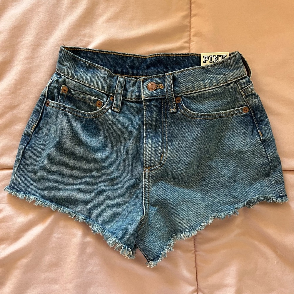 PINK denim shorts